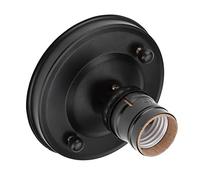 Generic Lámpara Colgante con Soporte de Base de Luz de Techo/pared Industrial Vintage para Decoración del Hogar, Elegante Reemplazo de Accesorios de Bricolaje para Restaurante, Sala de Estudio,