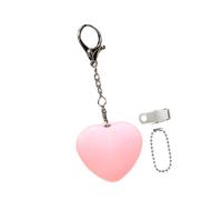 Generic Lámpara Táctil para Bolso Luz Led Ligera Recargable con Clip Colgante Diseño Creativo Material PP Adecuada para Jóvenes Paseos Universidad Trabajo, Corazón Rosa