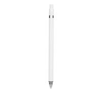Generic Lápiz óptico No Recargable Escritura Silenciosa Lápiz de Pantalla Táctil Suave para //, Aleación de Aluminio + Plástico, Negro/Blanco, 5,9", para Teléfonos Móviles y Tabletas (White)
