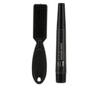 Generic Lápiz para Barba de 4 Puntas, Cepillo a Prueba de Sudor para una Apariencia de Barba Renovada, Lápiz para Bigote para Hombres (BROWN)