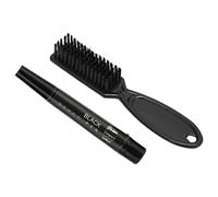 Generic Lápiz para Barba de 4 Puntas, Cepillo a Prueba de Sudor para una Apariencia de Barba Renovada, Lápiz para Bigote para Hombres (BLACK)