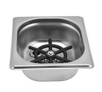 Generic Lavadora Automática de Tazas de Enjuague de Vidrio de Acero Inoxidable para Bar, Pub, Restaurante, Hotel, Salida de Agua de Múltiples ángulos, Instalación Integrada, para Lavado a Alta