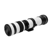 Generic Lente de Teleobjetivo de Cámara sin Espejo, F8.3 a F16 420 a 800 Mm Lente de Tele (White)