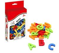 Generic Letras y Números Magnéticos del Alfabeto 80 Piezas Juego de Juguetes con Imanes para Refrigerador Plástico ABC 123 Símbolos para Niños Que Aprenden Juguetes Educativos de (Vistosa)
