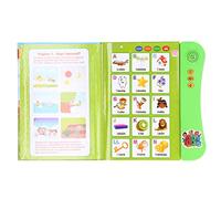 Generic Libro de Sonido de Aprendizaje en Español, Juguete Educativo para Niños con Animales, Frutas, Números, Aprendizaje Divertido, 9,84 X 8,86 X 0,98 Pulgadas (Green)