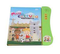 Generic Libro de Sonidos Interactivo Bilingüe para Niños Que Aprenden los Números del Alfabeto Animales Frutas Verduras Juego Profesional, 25 X 22 X 2,5 Cm (Green)