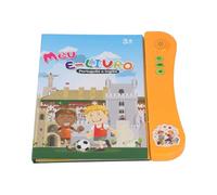 Generic Libro de Sonidos para Aprender Inglés en Portugués para Niños Pequeños con Voz Real Audio Alfabeto Números Animales Frutas Verduras Modos de Juegos Educativos para Educación Infantil (Orange)