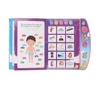 Generic Libro Electrónico para Niños, Libro de Sonido Educativo para Niños, Juguete de Aprendizaje Interactivo, Tamaño Portátil 9,84x8,66 Pulgadas (Pink)