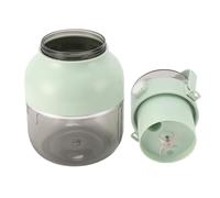 Generic Licuadora Eléctrica, Vaso de Licuadora de 500ml, Multifuncional, Recargable por USB, Inalámbrico con Pajita para el Hogar (GREEN)