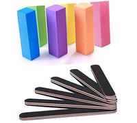 Generic Limas Uñas Cuadradas Alta Elasticidad Bloques Pulidores Doble Cara para Manicura Profesional y Uso Doméstico Adecuado para Uñas Naturales Acrílicas y Postizas Accesorios