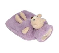 Generic Linda Botella de Agua Caliente con Osito de Peluche con Textura Antideslizante para Aliviar el Estrés y Lesiones Deportivas, Capacidad de 1000 Ml (PURPLE)