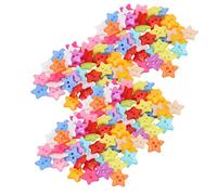 Generic Lindos Botones de Resina 200 Piezas Botones de Costura Duraderos que No Se Decoloran para Proyectos de Manualidades DIY Accesorios para Niños (12MM)