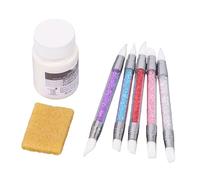 Generic Líquido de Enmascaramiento de Acuarela, Protección Líquida, 60 Ml, Blanco, con 5 Rotuladores para Detalles Finos, Técnicas de Pintura en Capas