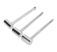 Generic Llave de Varilla de Truss, Llave de Varilla de Armadura de Guitarra de de Truss 7 Mm / 8 Mm / 6.35 3pcs de Guitarra Herramienta de Ajuste de Instrumentos Universales (Plata 6,35 MM + 7 MM