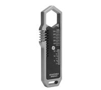 Generic Llave EDC Compacta de 3/16 a 3/4 Pulgadas con Clip de Bolsillo Desmontable, Minillave Portátil para Uso en Movimiento de Acero Inoxidable