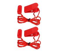 Generic Llave Magnética Universal Duradera para Cinta de Correr para Seguridad de la Máquina de Correr con Clamp/Holder Fuerte para Toda la Ropa, Fácil Instalación, 2 Piezas de Repuesto para Bloqueo