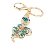 Generic Llavero Colgante Colgante de Serpientes Espumosas Intrincadamente Elaboradas Titulares para Mujeres, Material de Aleación de Diamantes de Imitación Premium (BLUE)