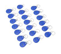 Generic Llavero Grabable de 13,56 MHz, 20 Unidades para de Control de Acceso, Ascensor, de Tiempo y Asistencia, Material Plástico Resistente Al Agua