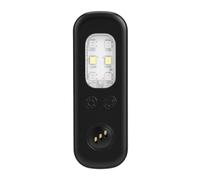Generic Llavero Personal Recargable de la Alarma de Seguridad con la Sirena de la Emergencia de Las Luces LED 130dB para Las Mujeres Que Activan (Destello Azul Rojo (Negro))