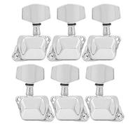 Generic Llaves de Ajuste de Guitarra Semi-fermento, Llave de Ajuste de Apariencia Delicada y Brillante, Repuestos para Instrumentos, Maestro de Reparación de Guitarra (SILVER)