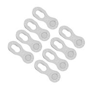 Generic Localización de Bicicletas, Cadena de Bloqueo de Casillero Link Bike 4 Pair Bike Bicycle 12 Speed Cadena Link Connector de Enlace Anti -Conector Piezas de Ciclismo Accesorio (SILVER)