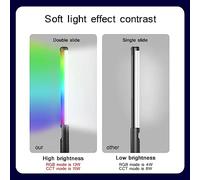 Generic Luces de Palo, Luz del Tubo de Palo con 21 Linterna Efecto de Efecto de Luz Varita de Varita 15w RGB Varilla de de Doble Cara 2500k-9000K para Fotografía e Iluminación Creativa