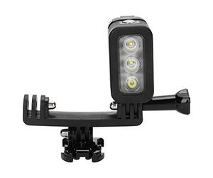 Generic Luz de Relleno de Buceo Impermeable de Alto Brillo 45M Luz de Video LED Subacuática para 4 Compacto y Liviano 3 Luces para Cámara Deportiva Disparo de Buceo