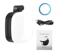 Generic Luz de Relleno Magnética para Teléfono Kit de Luz LED para Selfies con 3 Temperaturas de Color para Efectos de Iluminación Personalizados Adecuado para Vloggers Que Viajan Tamaño Compacto