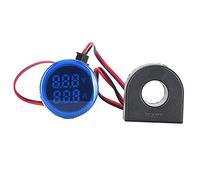 Generic Luz Indicadora de Señal Actual, Lámpara de Visualización Redonda Duradera para Monitorear el Estado en Aplicaciones Eléctricas, 60~500 V CA, 1 Unidad (BLUE)