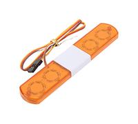 Generic Luz LED de Policía, Flash Estroboscópico para Coches RC 1/8 1/10, Rojo, 4 Colores, Plástico, 4,5x0,9x0,5 Pulgadas, Modelos de Coches con Control Remoto (#3)