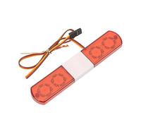 Generic Luz LED de Policía, Flash Estroboscópico para Coches RC 1/8 1/10, Rojo, 4 Colores, Plástico, 4,5x0,9x0,5 Pulgadas, Modelos de Coches con Control Remoto (#2)