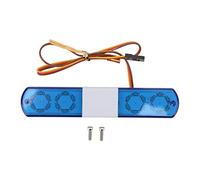 Generic Luz LED de Policía, Flash Estroboscópico para Coches RC 1/8 1/10, Rojo, 4 Colores, Plástico, 4,5x0,9x0,5 Pulgadas, Modelos de Coches con Control Remoto (#)