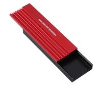 Generic M.2 2280 Disipador de Calor para el Enfriamiento SSD, Instalación Simple Dual -ited Evite Sobrecalentarse M.2 Calor de Aluminio de Calentamiento Desarrollo Rápido para PC (rojo)