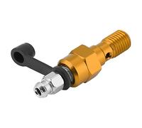 Generic M10X1.0 Mm de Pinza de Freno de Motocicleta Tornillo de Hemorragia Pezón de Polvo de Banjo para Aplicaciones Universales (Oro)