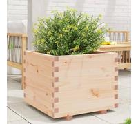 Generic Macetero de Jardín de Madera Maciza de Pino de 60x60x49,5 Cm, Estructura Robusta y Estable, Amplio Espacio para Plantas, con Función Decorativa, Ideal para Decoración de Jardines