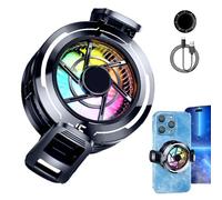 Generic Magnetic Phone Cooler - Rapid Cooling Fan for Tech | Thermal Disipation Gadget with Streamers, Lightweight Heat Sink for Smartphones, Silent Accessory Travel and Office, 9,5x8x4,5 cm