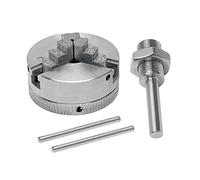 Generic Mandril de Torno de 3 Mordazas con Rosca M12x1mm para Pequeños Proyectos de Carpintería, Alto Rendimiento con Tamaño de 48x21mm, Se Adapta a Material de 10-35mm