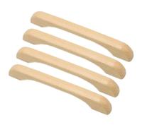 Generic Mango de Madera de Haya, 4 Unidades, 160 mm, Distancia Entre Agujeros 200 mm, para Cocina, Cajón, Puerta y Armario