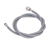 Generic Manguera de Grifo de PVC Engrosado, Flexible, G1/2 Pulgadas, Cocina, Baño, Hotel, Spray Anticorrosión, 1,5 M, Gris