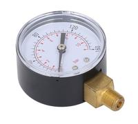 Generic Manómetro de Presión del Aire, Medidor de Presión Axial de 0 a 160psi 0 a 11Bar 1/8 Pulgadas de 2.0in Medidor de de Marcado Calibrador de Agua del Compresor de Aire para de Agua de