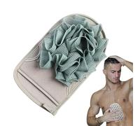 Generic Manopla de ducha exfoliante | Esponja de lavado para ducha, doble cara, limpiador corporal reutilizable para baño, guantes de lufa de secado rápido, exfoliantes, removedor de piel muerta para