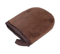 Generic Manoplas de Bronceado, Manopla Autobronceadora Flocada para una Aplicación Uniforme en el Cuerpo, Esponja de Microfibra, Reutilizable para Bronceado sin Sol (BROWN)
