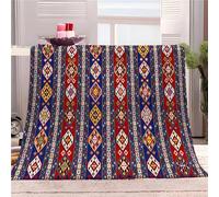 Generic Manta polar de 70 x 100 cm, estilo étnico persa retro, manta cálida de regalo acogedora, suave de franela, ligera para niños, adultos, color manta para sofá, cama, camping