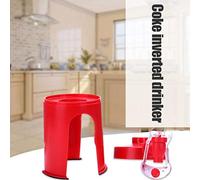 Generic Máquina de Bebidas Carbonatadas a Presión Manual, Dispensador Compacto de Refrescos que Mantiene las Bebidas Gaseosas para el Hogar, Oficina, Camping, Plástico ABS 1x (rojo)