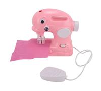 Generic Máquina De Coser para Niños Juego De Artesanía Eléctrica Ligera De Juguete para Aprendizaje Creativo - Portátil 15.5x8cm (Pink)