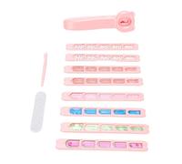 Generic Máquina de Estampación de Uñas con Pegatinas de Purpurina para Niña, Juguete de Diseño Seguro con 8 Pegatinas de Uñas Coloridas para Diseños de Creativos