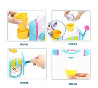 Generic Máquina de Helado, Máquina de Burbujas, Divertida Fábrica de Conos de Espuma para Juguetes de Baño, bebé, Hora del Baño, Limpieza, Material Duradero (Blue)