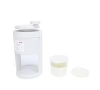 Generic Máquina de Hielo Manual Ecológica con Vaso de Vidrio para Batidos para Raspado Rápido en Casa o Eventos Compacta y Fácil de Usar