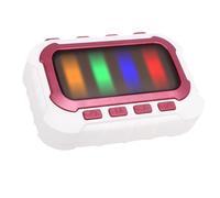 Generic Máquina de Juego de Ritmo de la Yema del Dedo Portátil Educativa LED para la Coordinación Ojo-Mano Modo Divertido 4 Modos Juguete para Niños Blanco