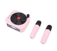 Generic Máquina de Karaoke Inalámbrica de Juguete de Sonido HiFi y Efectos de de Voz, Altavoz Bluetooth Portátil para Fiestas Infantiles y Actividades en el Aula (Pink)